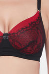 Clovia Padded Non Wired Full Coverage T-Shirt Bra - Black — thumbnail 5