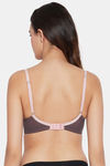 Clovia Padded Wired Medium Coverage T-Shirt Bra - Brown — thumbnail 4