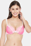 Clovia Padded Wired Medium Coverage T-Shirt Bra - Pink — thumbnail 1