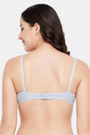 Clovia Single Layered Non Wired Full Coverage T-Shirt Bra - Blue — thumbnail 4