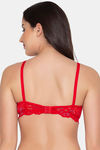 Clovia Padded Non Wired Full Coverage T-Shirt Bra - Red — thumbnail 4