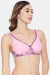 Clovia Double Layered Non Wired Full Coverage T-Shirt Bra - Pink — thumbnail 2