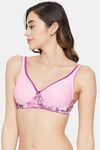 Clovia Double Layered Non Wired Full Coverage T-Shirt Bra - Pink — thumbnail 3