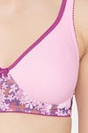 Clovia Double Layered Non Wired Full Coverage T-Shirt Bra - Pink — thumbnail 5