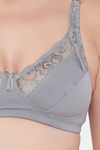 Clovia Double Layered Non Wired Full Coverage T-Shirt Bra - Grey — thumbnail 5