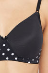 Clovia Padded Non Wired Full Coverage T-Shirt Bra - Black — thumbnail 5