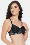 Clovia Padded Non Wired Full Coverage T-Shirt Bra - Black — thumbnail 2