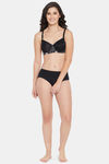 Clovia Padded Non Wired Full Coverage T-Shirt Bra - Black — thumbnail 5