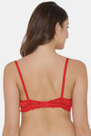 Clovia Lightly Padded Non Wired Full Coverage T-Shirt Bra - Red — thumbnail 4