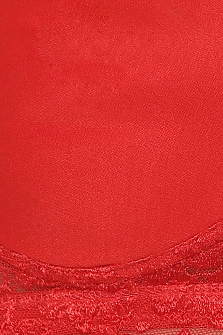 Clovia Lightly Padded Non Wired Full Coverage T-Shirt Bra - Red — image 5