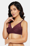 Clovia Single Layered Non Wired Full Coverage T-Shirt Bra - Pink — thumbnail 3