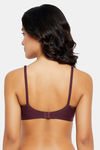 Clovia Single Layered Non Wired Full Coverage T-Shirt Bra - Pink — thumbnail 4
