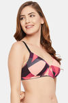 Clovia Padded Non Wired Full Coverage T-Shirt Bra - Multicolor — thumbnail 2