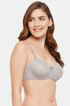 Clovia Padded Wired Medium Coverage Push Up Bra - Grey — thumbnail 2
