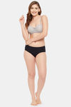 Clovia Padded Wired Medium Coverage Push Up Bra - Grey — thumbnail 6