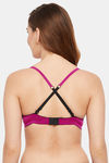 Clovia Padded Wired Medium Coverage Push Up Bra - Purple — thumbnail 5