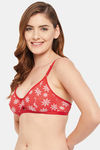 Clovia Double layered Non Wired Medium Coverage T-Shirt Bra - Orange — thumbnail 3