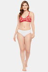 Clovia Double layered Non Wired Medium Coverage T-Shirt Bra - Orange — thumbnail 5