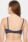 Clovia Double layered Non Wired Full Coverage T-Shirt Bra - Blue — thumbnail 4