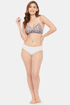Clovia Padded Non Wired Full Coverage T-Shirt Bra - Grey — thumbnail 5