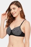 Clovia Padded Non Wired Full Coverage T-Shirt Bra - Black — thumbnail 3