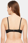 Clovia Padded Non Wired Full Coverage T-Shirt Bra - Black — thumbnail 4