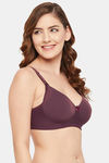Clovia Padded Non Wired Full Coverage Maternity / Nursing Bra - Purple — thumbnail 2