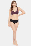 Clovia Padded Non Wired Full Coverage Maternity / Nursing Bra - Purple — thumbnail 5