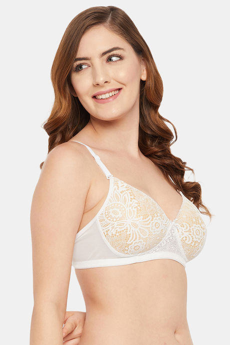 Clovia Padded Non Wired Full Coverage T-Shirt Bra - White — image 2