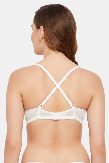 Clovia Padded Non Wired Full Coverage T-Shirt Bra - White — image 5