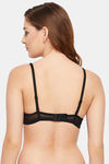 Clovia Padded Non Wired Full Coverage T-Shirt Bra - Black — thumbnail 4