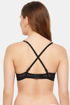 Clovia Padded Non Wired Full Coverage T-Shirt Bra - Black — thumbnail 5
