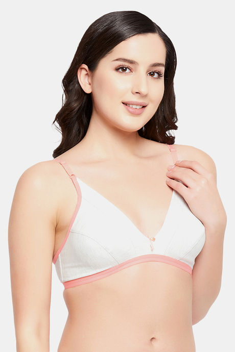 Clovia Single Layered Non Wired Medium Coverage T-Shirt Bra - Grey — image 2