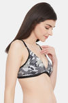 Clovia Single Layered Non Wired Medium Coverage T-Shirt Bra - Grey — thumbnail 2