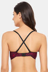 Clovia Lightly Lined Non Wired Full Coverage T-Shirt Bra - Navy Blue — thumbnail 6
