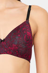 Clovia Lightly Lined Non Wired Full Coverage T-Shirt Bra - Navy Blue — thumbnail 8