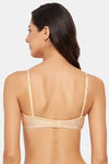 Clovia Lightly Lined Non Wired Full Coverage T-Shirt Bra - Nude — thumbnail 5