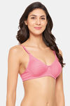 Clovia Double Layered Non Wired Full Coverage T-Shirt Bra - Peach — thumbnail 2