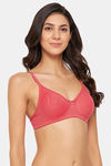 Clovia Double Layered Non Wired Full Coverage T-Shirt Bra - Peach — thumbnail 2