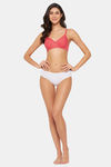 Clovia Double Layered Non Wired Full Coverage T-Shirt Bra - Peach — thumbnail 6