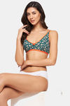 Clovia Double Layered Non Wired Medium Coverage T-Shirt Bra - Green — thumbnail 5