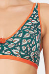 Clovia Double Layered Non Wired Medium Coverage T-Shirt Bra - Green — thumbnail 7