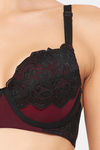 Clovia Padded Wired Medium Coverage Push-Up Bra - Black — thumbnail 7
