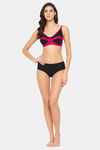 Clovia Double Layered Non Wired Full Coverage T-Shirt Bra - Magenta — thumbnail 6