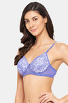 Clovia Lightly Lined Non Wired Full Coverage T-Shirt Bra - Lavender — thumbnail 3