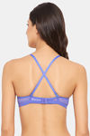 Clovia Lightly Lined Non Wired Full Coverage T-Shirt Bra - Lavender — thumbnail 5