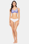 Clovia Lightly Lined Non Wired Full Coverage T-Shirt Bra - Lavender — thumbnail 7