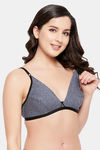 Clovia Single Layered Non Wired Medium Coverage T-Shirt Bra - Grey — thumbnail 2