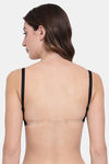Clovia Lightly Padded Regular Wired Full Coverage T-Shirt Bra - Black — thumbnail 4