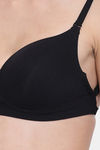 Clovia Lightly Padded Regular Wired Full Coverage T-Shirt Bra - Black — thumbnail 5